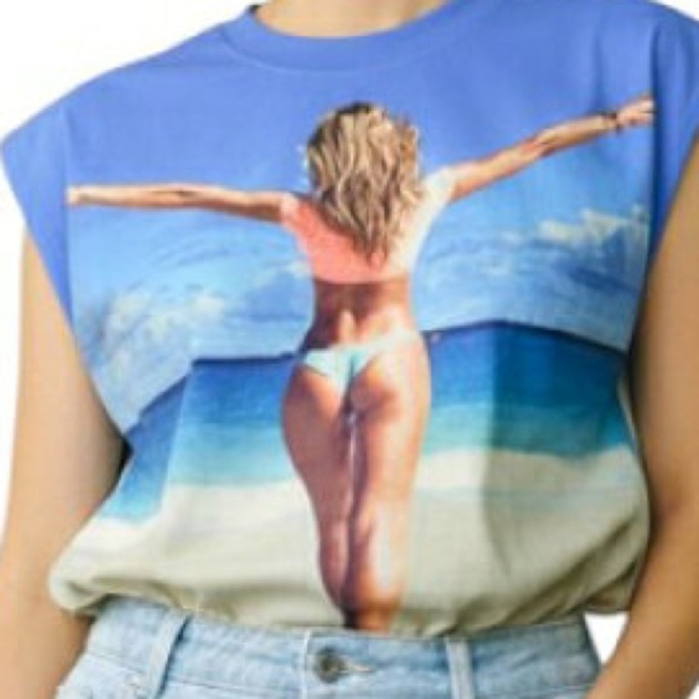 Women’s Beach Graphic Cover Up Top